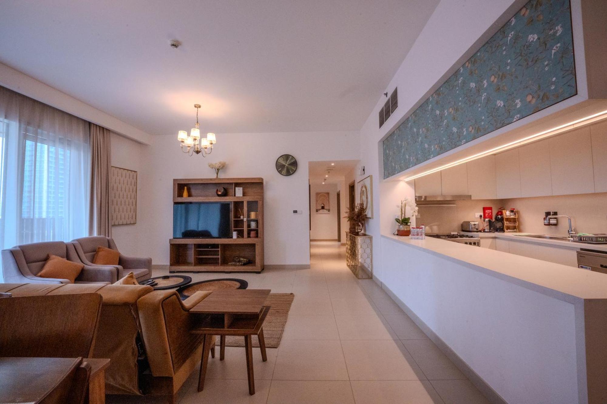 3Br Haven With Burj Views By Magnoliasvhr Lejlighedshotel Dubai Eksteriør billede