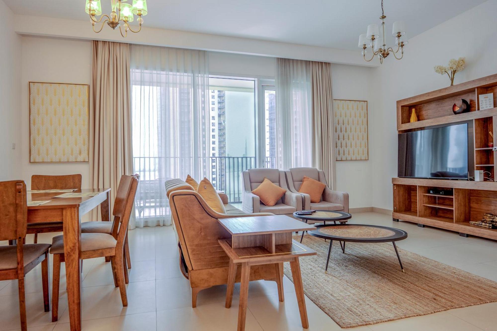 3Br Haven With Burj Views By Magnoliasvhr Lejlighedshotel Dubai Eksteriør billede